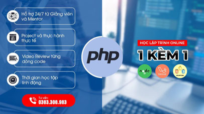 Lập trình viên PHP - 1 kèm 1 - Online từ xa